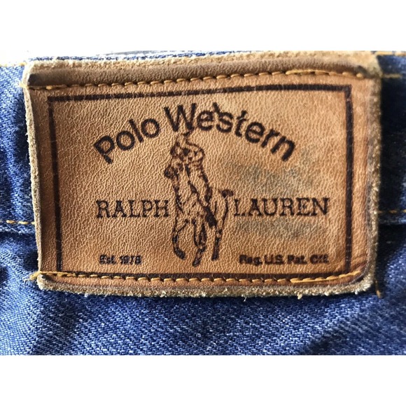 SUPER RARE 1978 MENS POLO "WESTERN" RALPH LAUREN Vintage Jeans 32 x 27 BIG LOOPS